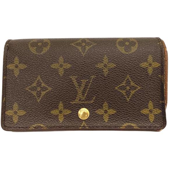 Louis Vuitton Brown Monogram Porte Monnaie Billets Tresor Bifold Wallet - Picture 1 of 8